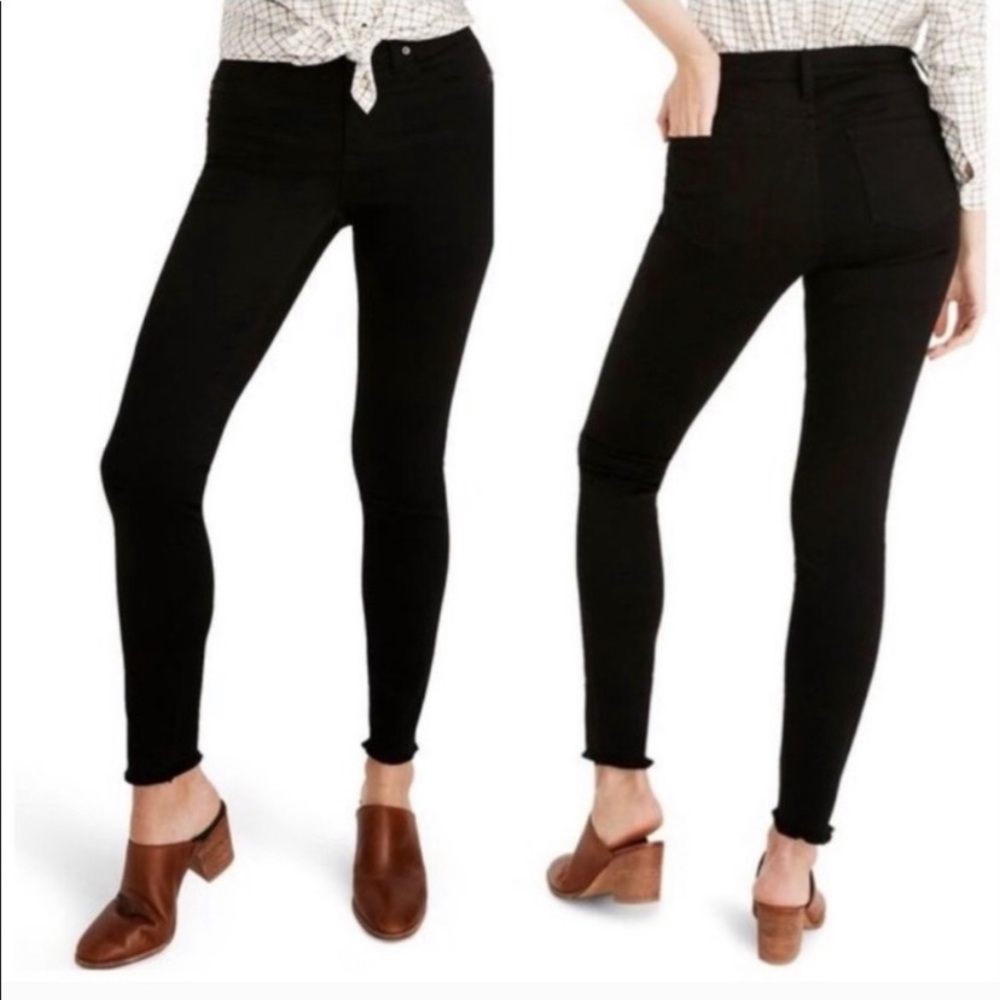 Madewell 9” Black High-Rise Skinny Jeans Size 29